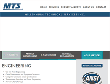 Tablet Screenshot of millenniumtechnicalservices.com